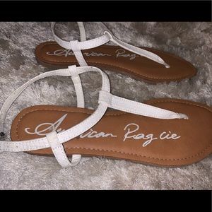 American rag cie white sandals